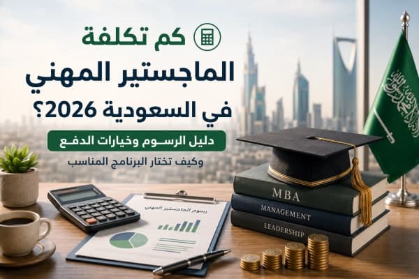 كم تكلفة الماجستير المهني في السعودية 2026؟ الرسوم والاقساط