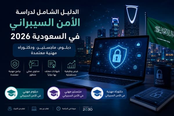 الدليل الشامل لدراسة الأمن السيبراني في السعودية 2026: المسار وفرص العمل