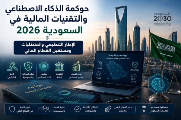 حوكمة الذكاء الاصطناعي والتقنيات المالية في السعودية 2026 - الإطار التنظيمي والمتطلبات ومستقبل القطاع المالي