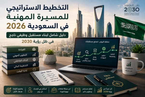 التخطيط الاستراتيجي للمسيرة المهنية في السعودية 2026: دليلك الشامل لبناء مستقبل وظيفي ناجح