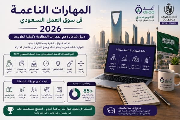 المهارات الناعمة في سوق العمل السعودي 2026 - دليل شامل لأهم المهارات المطلوبة وكيفية تطويرها